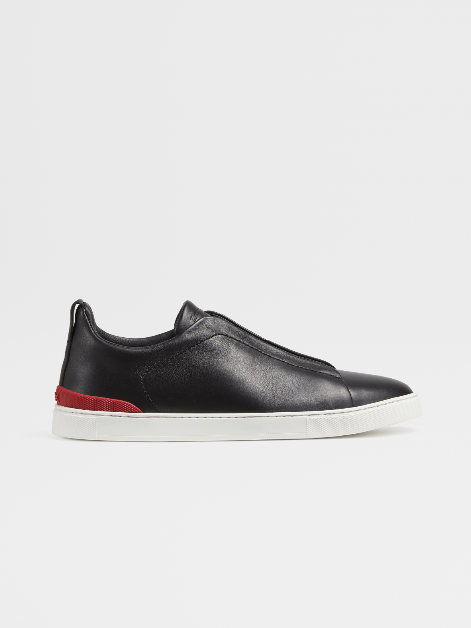 Black Triple Stitch™ Leather Sneakers